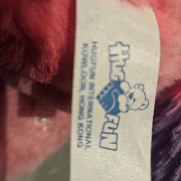 Hugfun Unicorn Pegasus Stuffed Animal Rainbow Pink Unicorn 14"x 16" - Picture 2 of 7